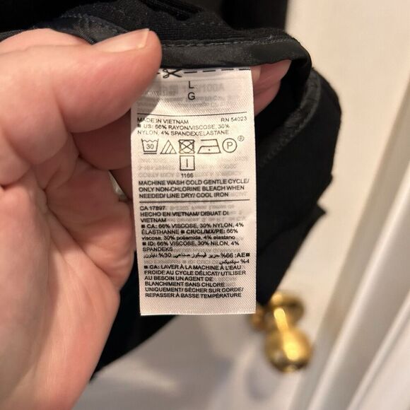 Old Navy Pixie Blazer Size Large Black One-Button Academia‎ Goth Whimsigoth - Picture 9 of 9